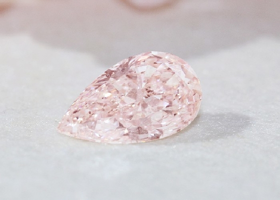 Fancy Pink Lab Diamonds CVD Pear Dimodifikasi 2+ct Sertifikat IGI