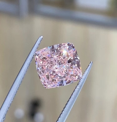 Fancy Light VS2-VS1 Lab Grown Pink Diamonds 10 Mohs Cushion Shape