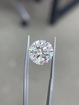 Classic Round Brilliant Cut Lab Dibuat CVD White Loose Diamond 2-3CT Sertifikasi IGI Untuk Dekorasi Perhiasan