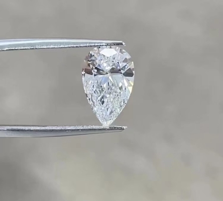 10 Mohs Pear Shaped Lab Diamond Berlian Cvd Terbesar Untuk Produksi Perhiasan