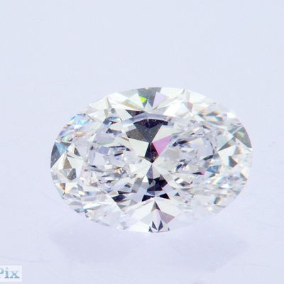 3.34ct Lab Tumbuh CVD Berlian Oval Berlian Cut Putih IGI Sertifikasi