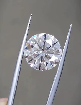 IGI Sertifikasi sintetis bulat berlian DEFG Perhiasan Dekorasi CVD Berlian Putih