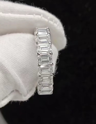 Emerald Diamond Ring Putih Diamond Ring Pernikahan Eternal Rings Laboratorium Menumbuhkan Diamond Rings