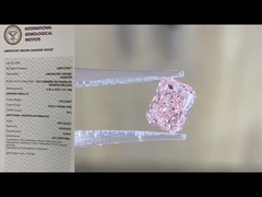 Lab Membuat Berlian Berwarna Radiant Loose Diamond Fancy Intense Pink laporan IGI