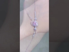 Fancy Colored Diamond Lab Dibuat Berlian Berwarna Gelang Berlian Perhiasan Berlian