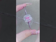 Laboratorium Persegi Berlian Laboratorium Luas Dibuat Berlian Perhiasan Produksi Berlian Pink