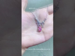 Laboratorium Perhiasan Berlian Kalung Gelang Berlian Laboratorium Dibuat Berlian Berwarna Pir Pink