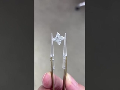 Berlian buatan laboratorium CVD IGI Berlian sintetis bersertifikat Empat daun semanggi cincin kalung