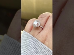 Cincin Perhiasan Custom Fine untuk Wanita dengan Emas Asli 18K dan Berlian Lab Tumbuh