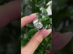 Pria Ring Lab Berusia Berlian Cincin Pertunangan Pernikahan Cincin Lab Berusia Berlian Perhiasan