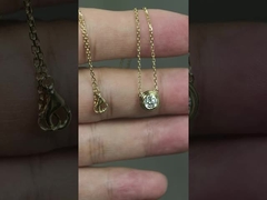 Lucky Eye Kalung Pendant Putih Diamond Pendant Lab Tumbuh Berlian Perhiasan Untuk Hadiah